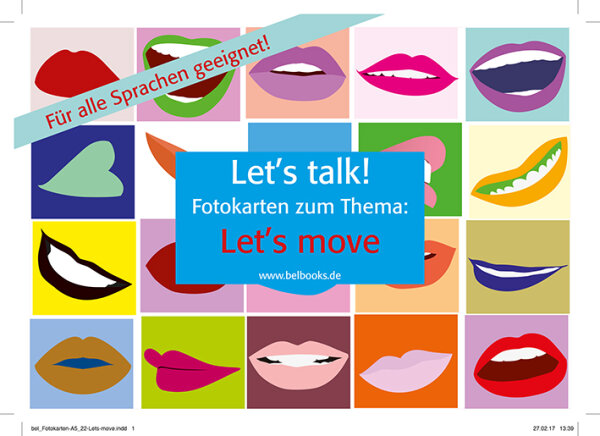 Lets talk! Fotokarten zum Thema "Lets move" für Kinder