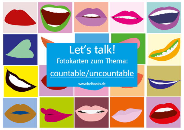 Lets talk! Fotokarten zum Thema "countable/uncountable"