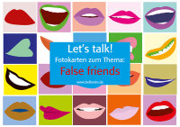 Lets talk! Fotokarten zum Thema "False friends"