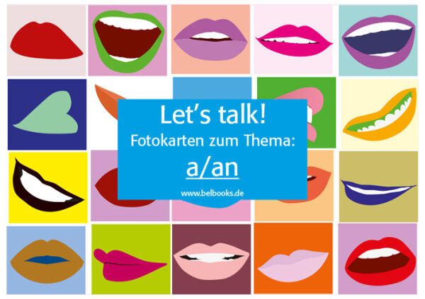 Lets talk! Fotokarten zum Thema "a or an"